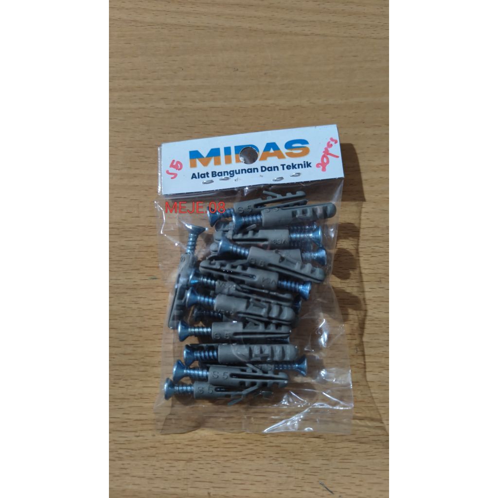 Sekrup + fisher s5 (isi 20pcs)