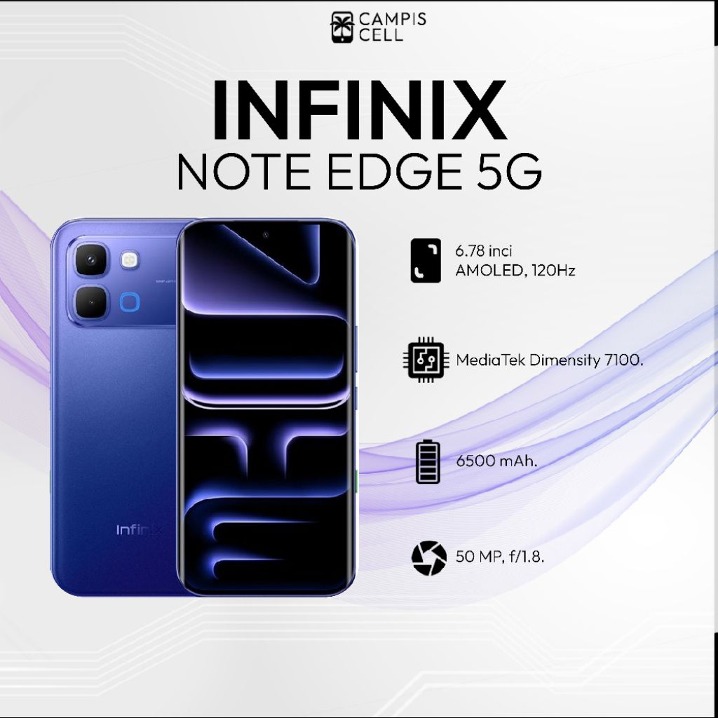 Handphone Infinix Note Edge 5G Ram 8 128 GB BNOB Like New