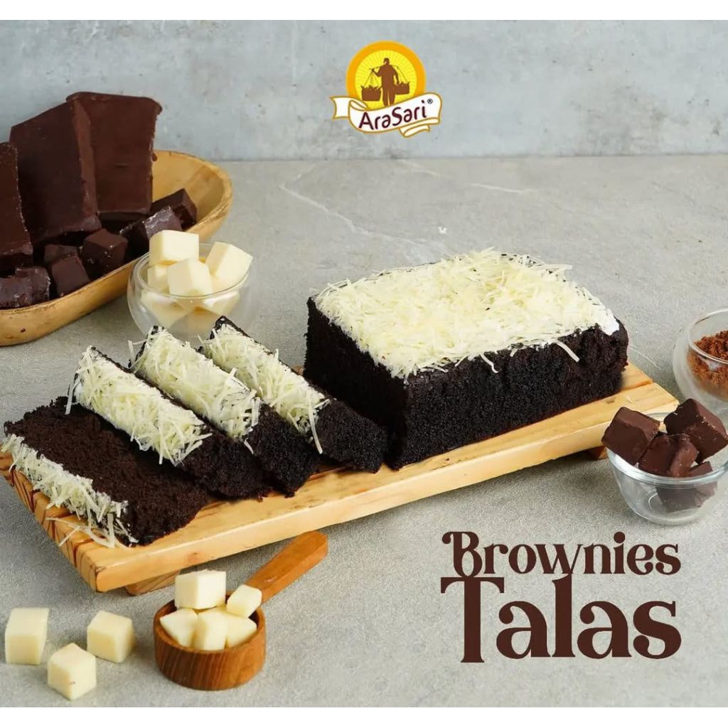 Kue Lapis Talas Bogor Arasari | Rasa Brownies Premium | Oleh-Oleh Khas Bogor Enak & Lembut