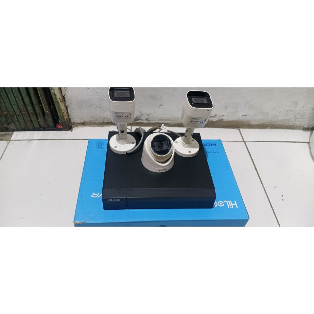 PAKET DVR CCTV FULL AUDIO HILOOK 4CH + KAMERA || SECOND BERGARANSI||