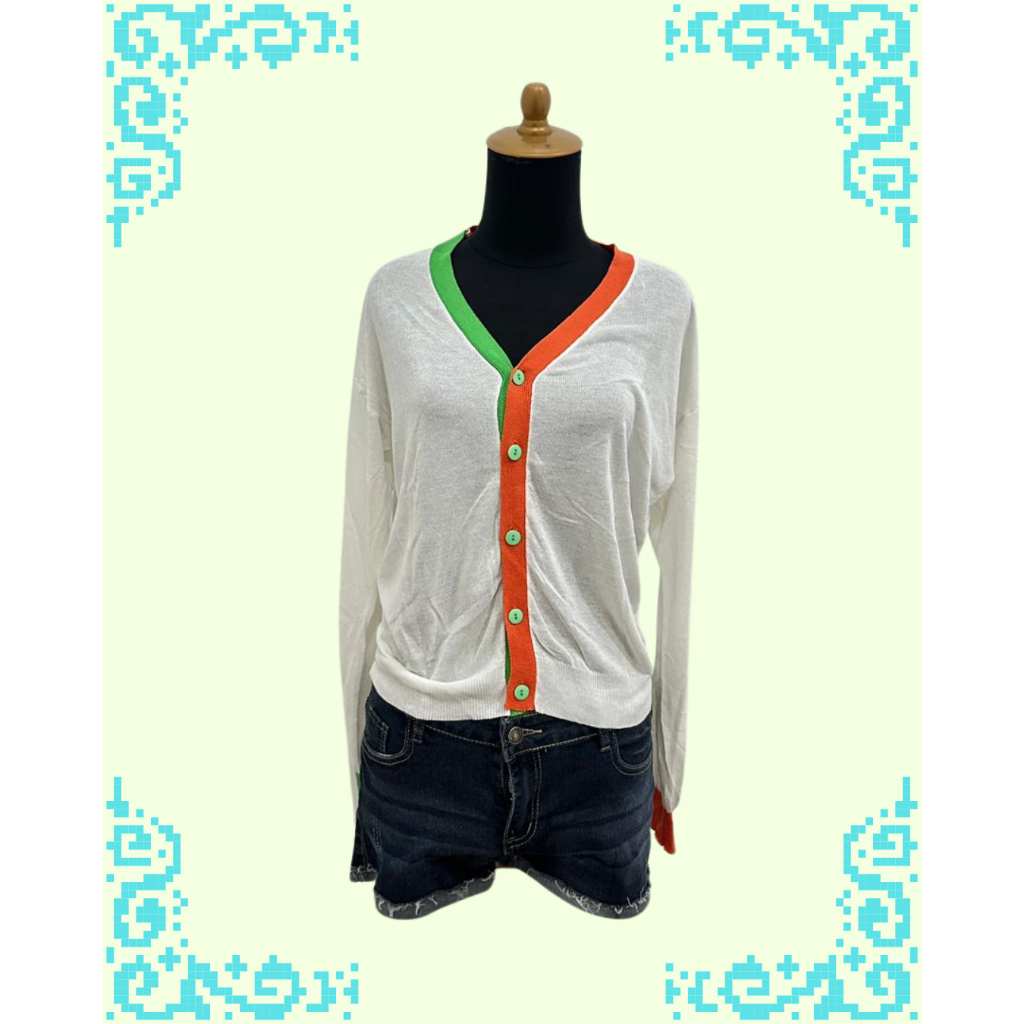 Multicolor Cardigan wanita adem