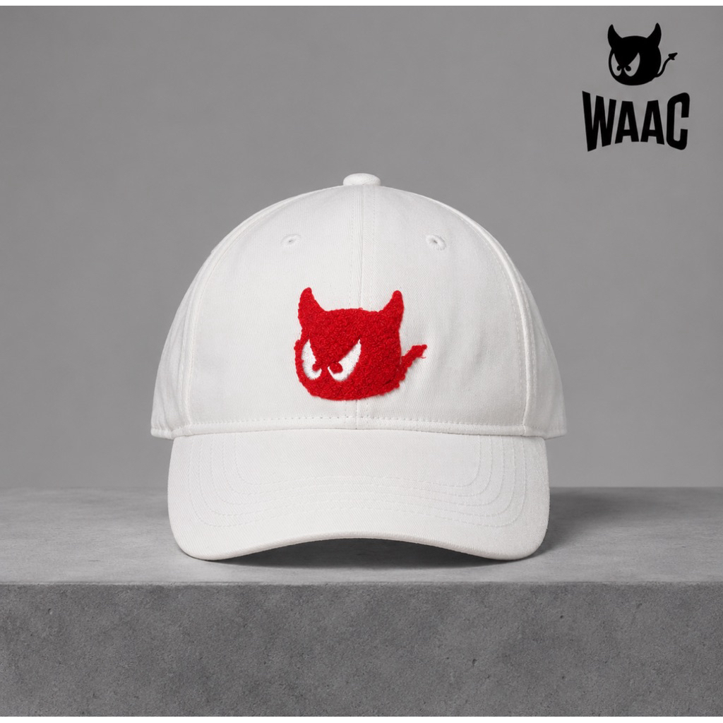 Topi Golf WAAC Original - Wacky Devil Series White - Second Brand Import