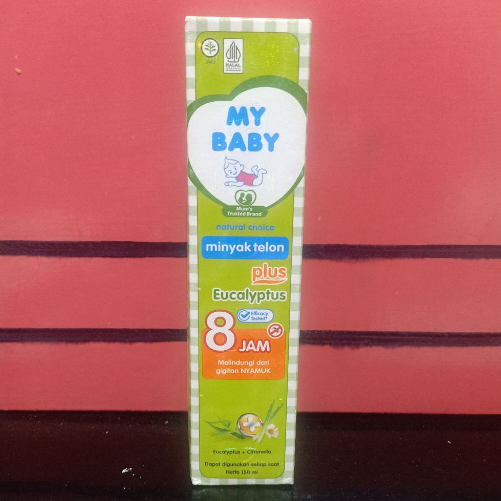 MINYAK TELON MY BABY HIJAU EUCALYPTUS 150 ML . MINYAK TELON MYBABY BESAR 150ML