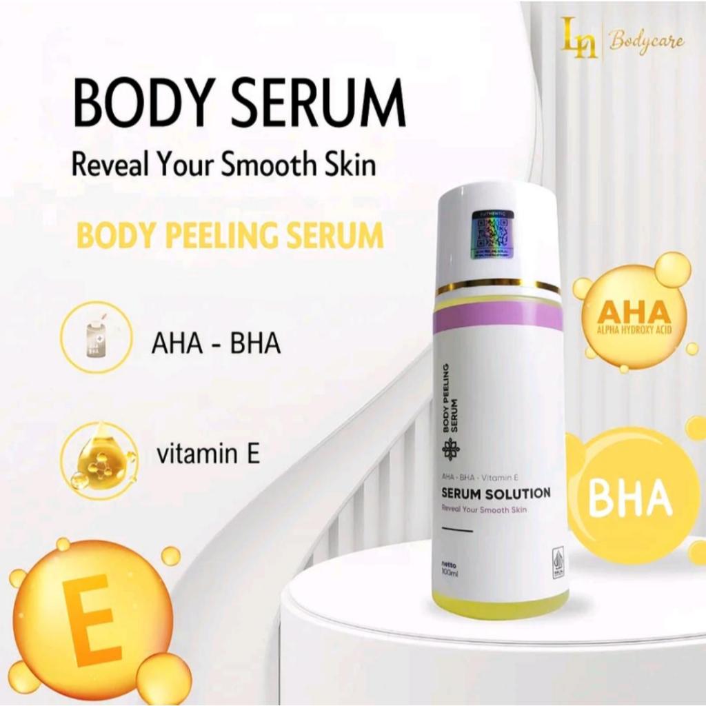 LN BODY PEELING SERUM BPOM EKSFOLIASI AHA-BHA