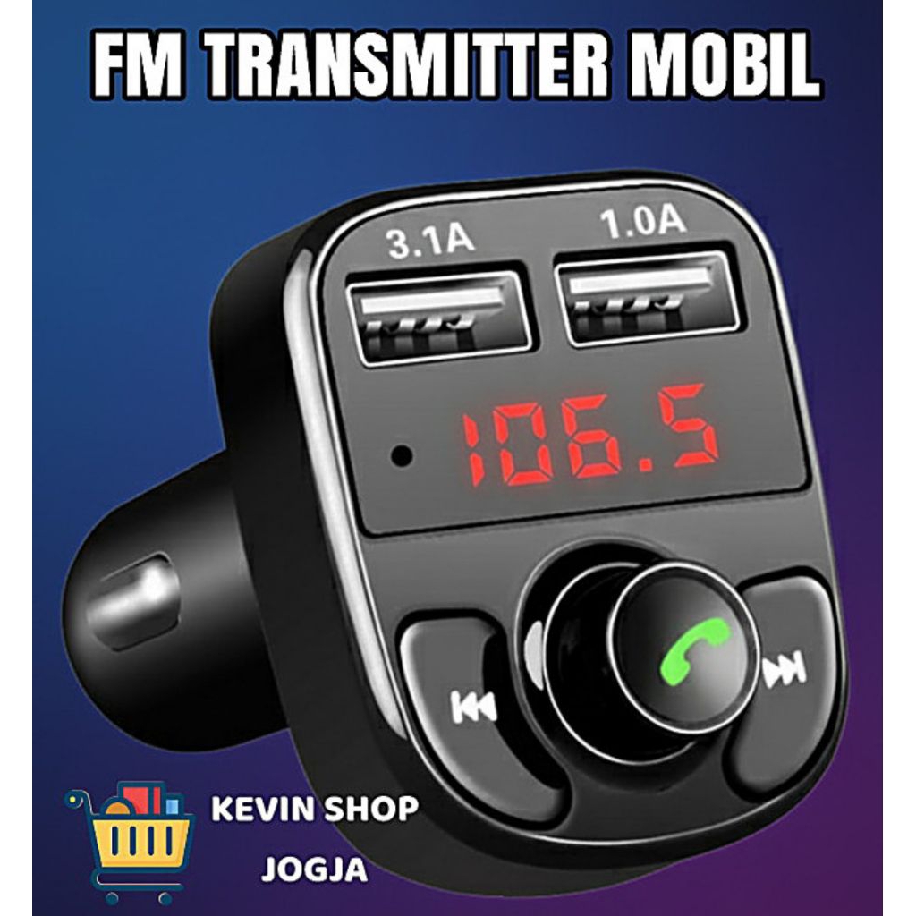 [INSTANT JOGJA] FM TRANSMITTER BLUETOOTH - KOTAK