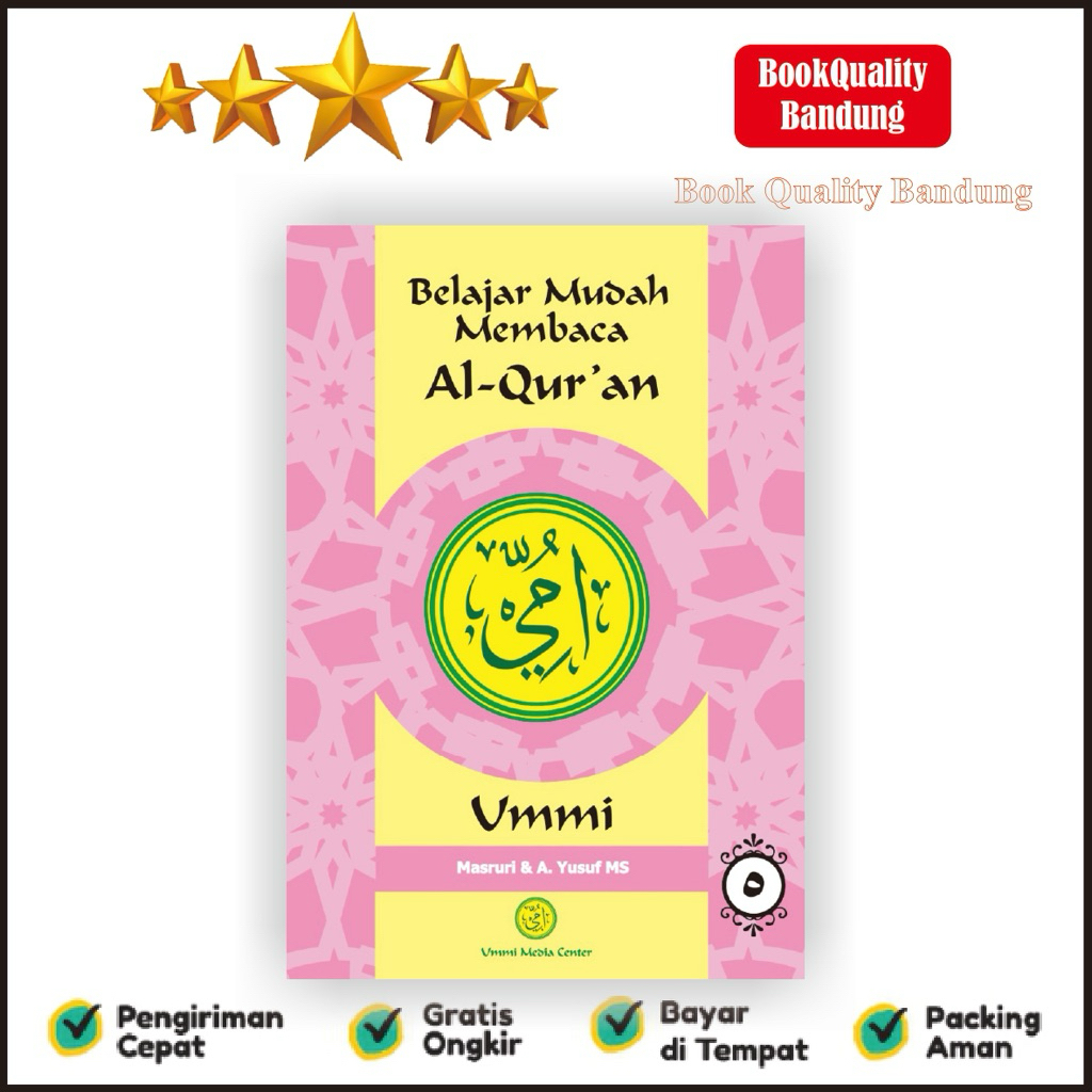Buku cara cepat Membaca alquran Metode ummi Jilid 5
