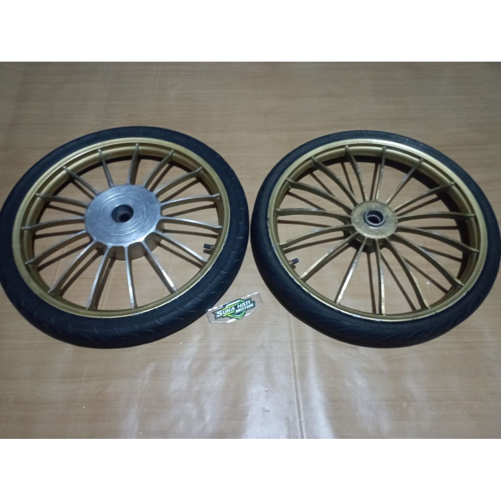 Velg Depan Belakang Rosy Ring 17 Honda Beat.