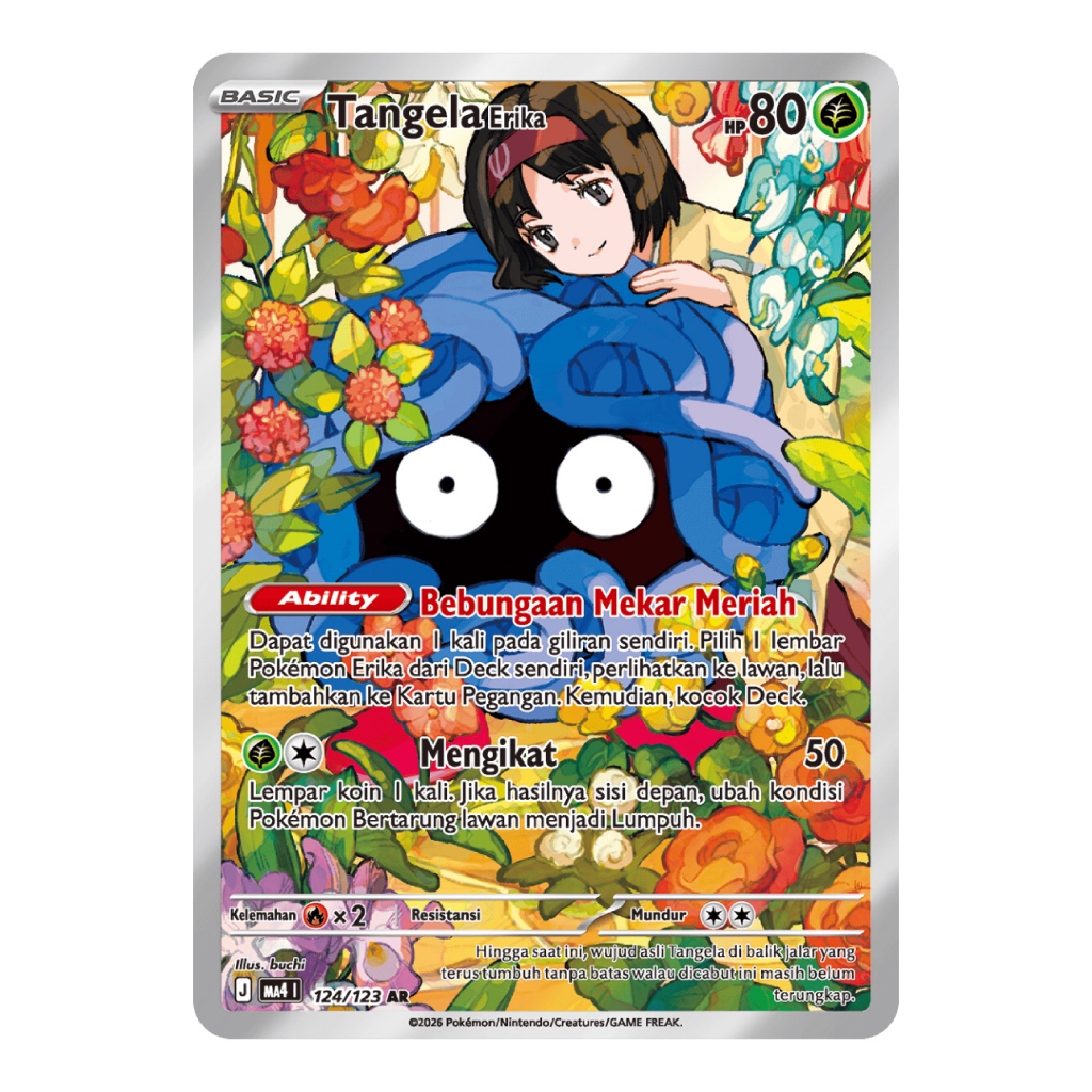 (Ready) Tangela Erika AR Indonesia - Pokemon TCG Ledakan Peniada ID