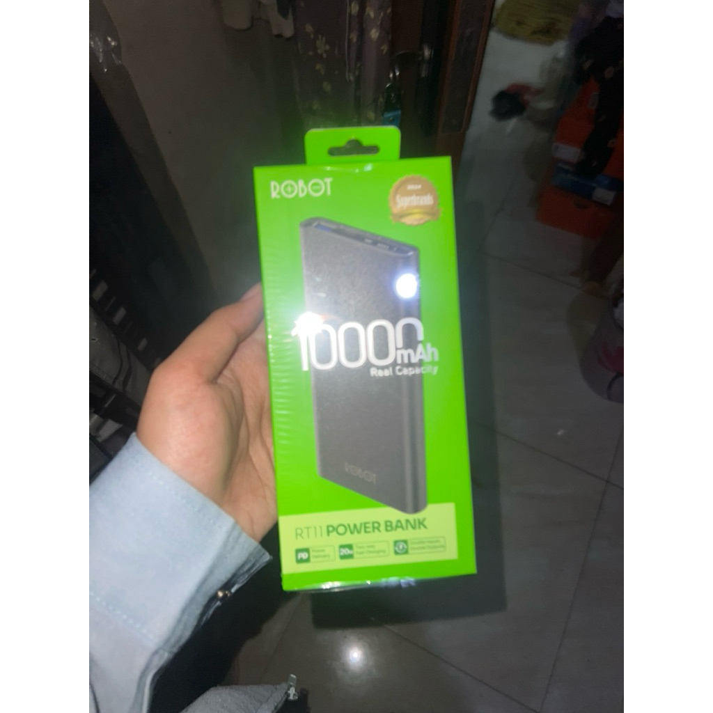 POWERBANK ROBOT 10000MAH NEW SEGEL ORI