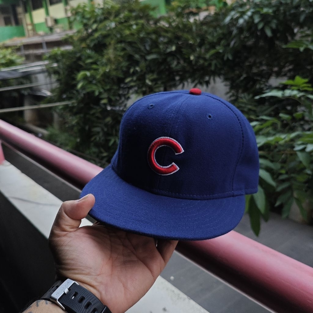 Topi Baseball Cap Navy “C” Logo New Era Style Size 7 1/2 (Fitted)