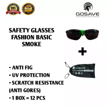 Gosave Kacamata Fashion Smoke Hitam Kacamata Safety Smoke Kacamata Safety Fashion Merk Gosave