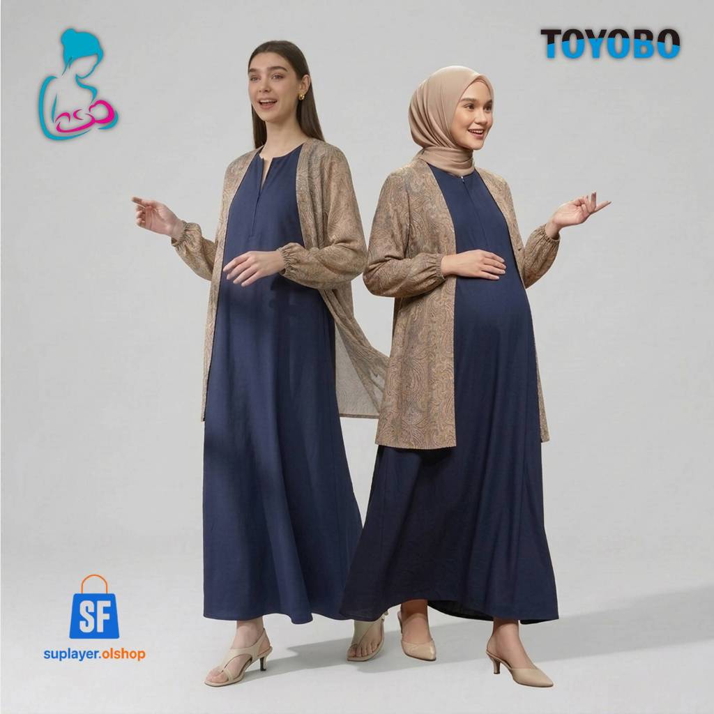 Inner Dress Sleeveless Katun Toyobo, Daleman Gamis Tanpa Lengan Jumbo, Inner Kutung Muslimah Adem BU