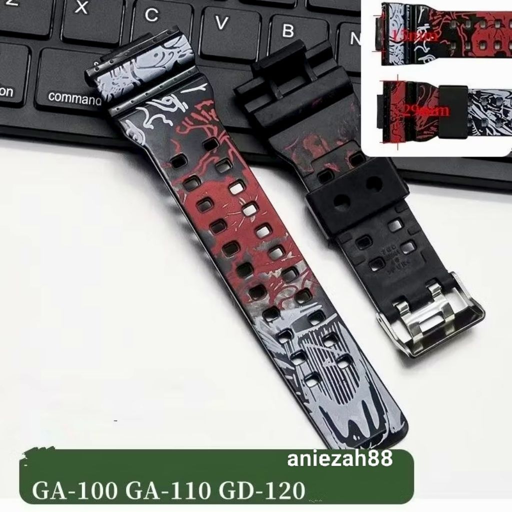 Tali Jam Tangan G-Shock GA-100 GA-110 Strap G-Shock Dragon ball One Piece