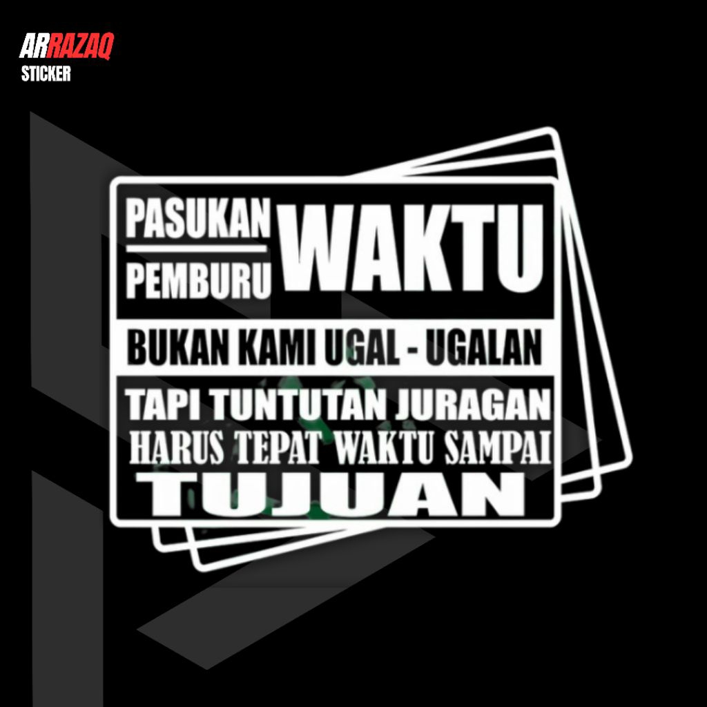 Stiker mobil truk/pickup custom stiker cutting ditempel di kaca mobil truk/pickup stiker KATA KATA s