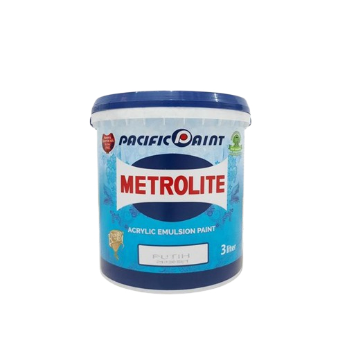 Cat Dinding Metrolite 3 kg Cat Pelapis Plafon Cat Tembok Gypsum Galon