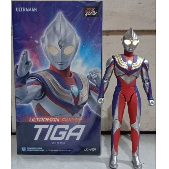 ZD Toys Ultraman Tiga Light Up Box New BIB
