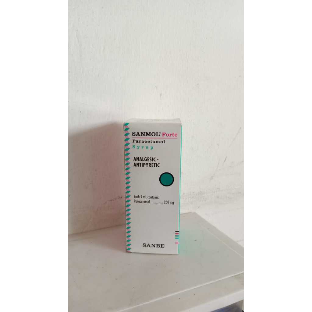 Sanmol Paracetamol Sirup Forte 60ml Menurunkan Demam Meredakan Nyeri Anak Dewasa