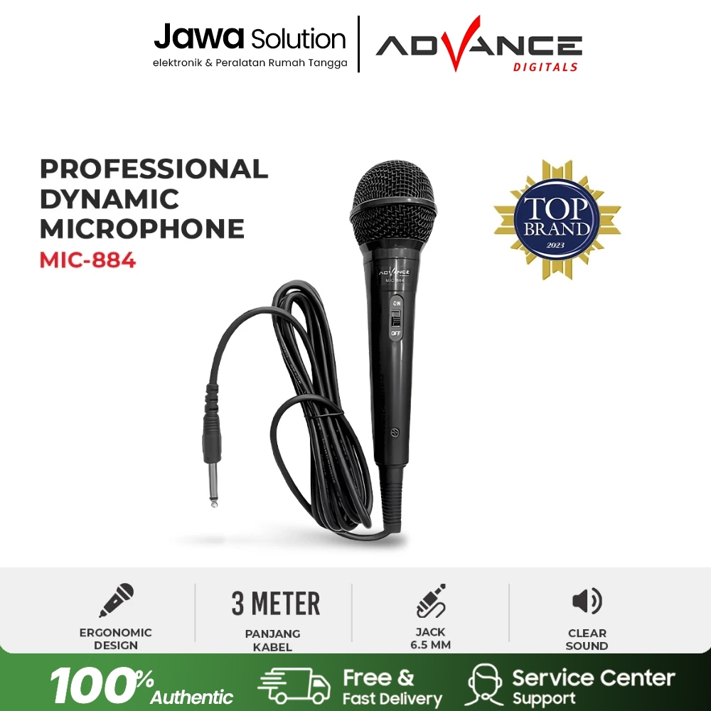 Mic Kabel Advance MIC884 - Advance Mic Karaoke Profesional