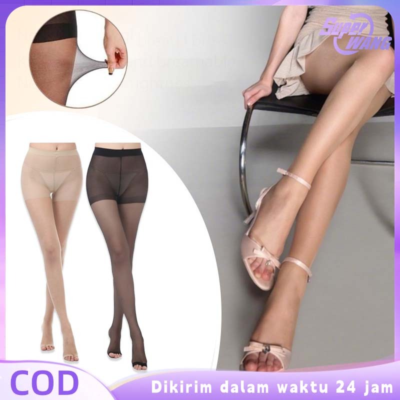 Stocking Pantyhose Wanita Stocking Jari Terbuka Anti Selip Stocking Hitam Transparan Stocking Celana