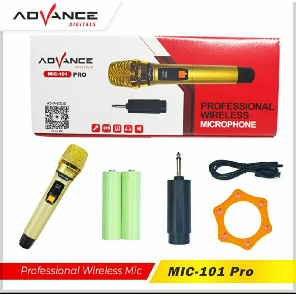 ADVANCE MIC WIRELESS 101 PRO ORIGINAL