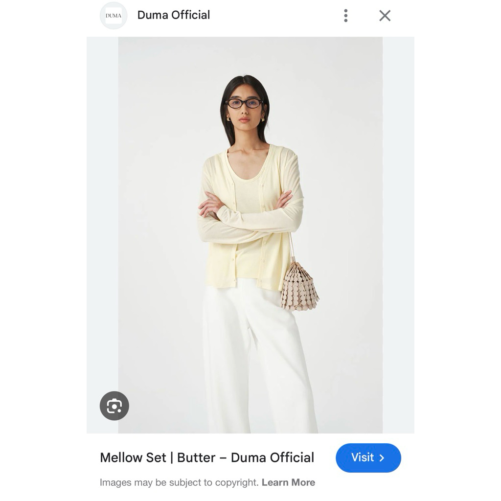 DUMA Mellow Set Butter Yellow All Size (Tank & Outer)