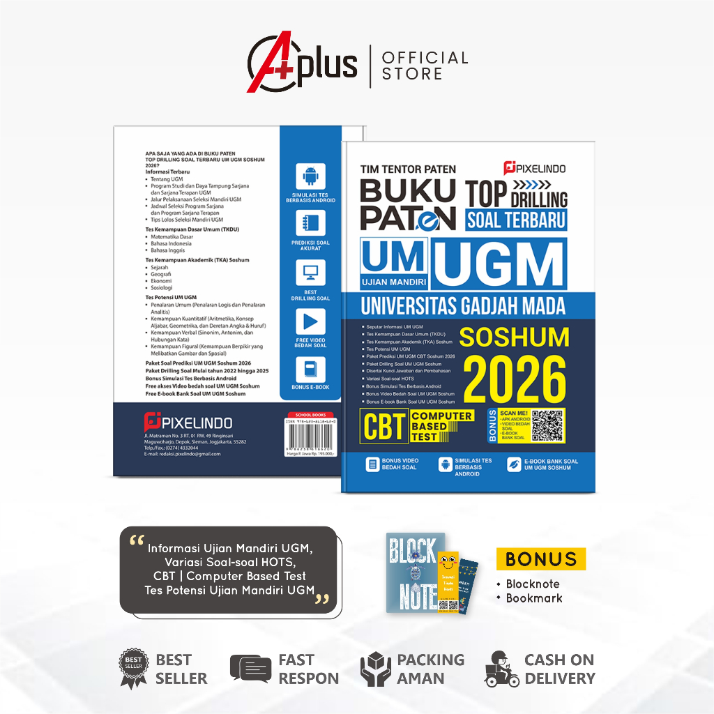 Buku Paten Drilling Soal Ujian Mandiri UGM (Universitas Gadjah Mada) Soshum