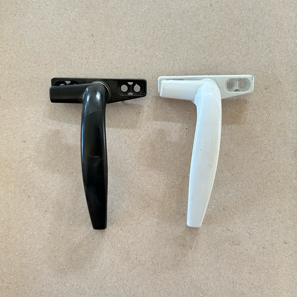 Pegangan aluminium jendela tingkap Homan Handle Tarikan Pegangan Jendela Aluminium warna hitam & put
