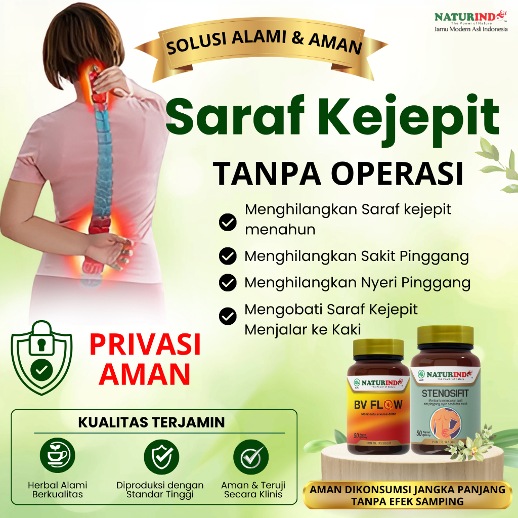 Obat Sakit Pinggang Saraf Kejepit Tangan Kaki Encok Sakit Bokong Sampai Kaki Herbal