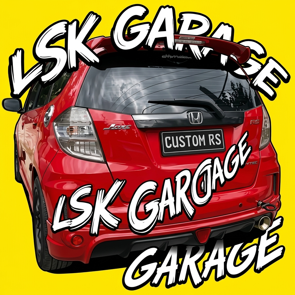 bodykit belakang Jazz Ge8 rs mugen style 11-14 dan spoiler modulo