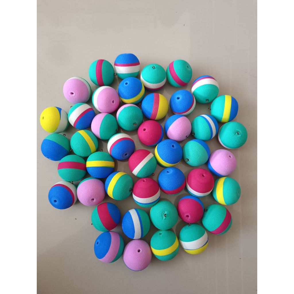 PELAMPUNG PANCING BUSA KECIL 3CM (4PCS) WARNA RANDOM