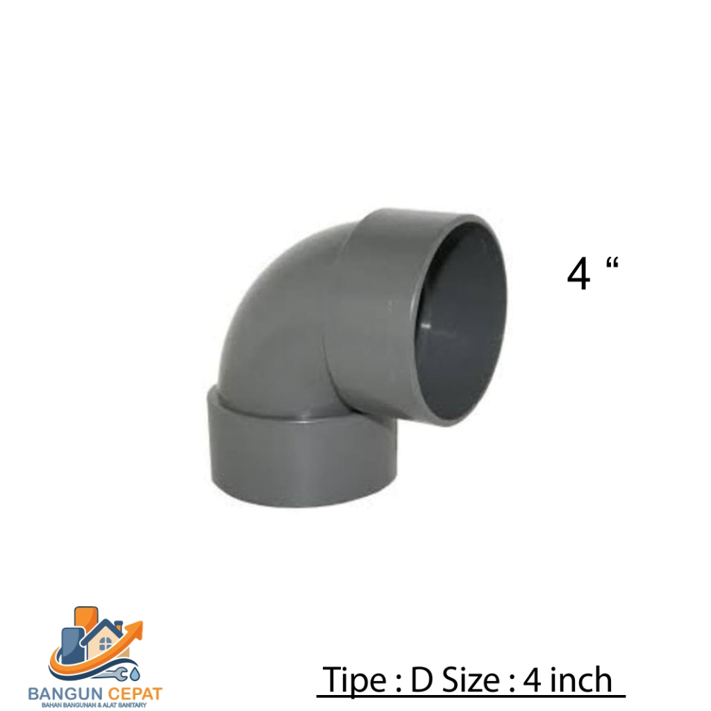 Elbow Knee PVC  4 inch Knie