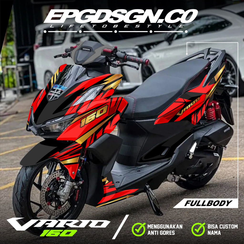 Decal Stiker Vario 160 New 2022 2023 2024 Fullbody Dekal Sticker Motor Honda Vario 160 New ABS CBS M