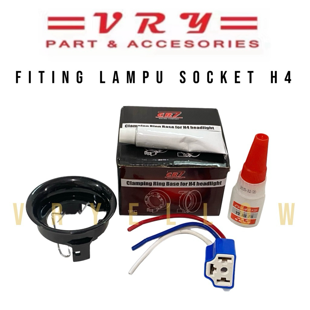 Fiting Lampu Socket H4 CR7