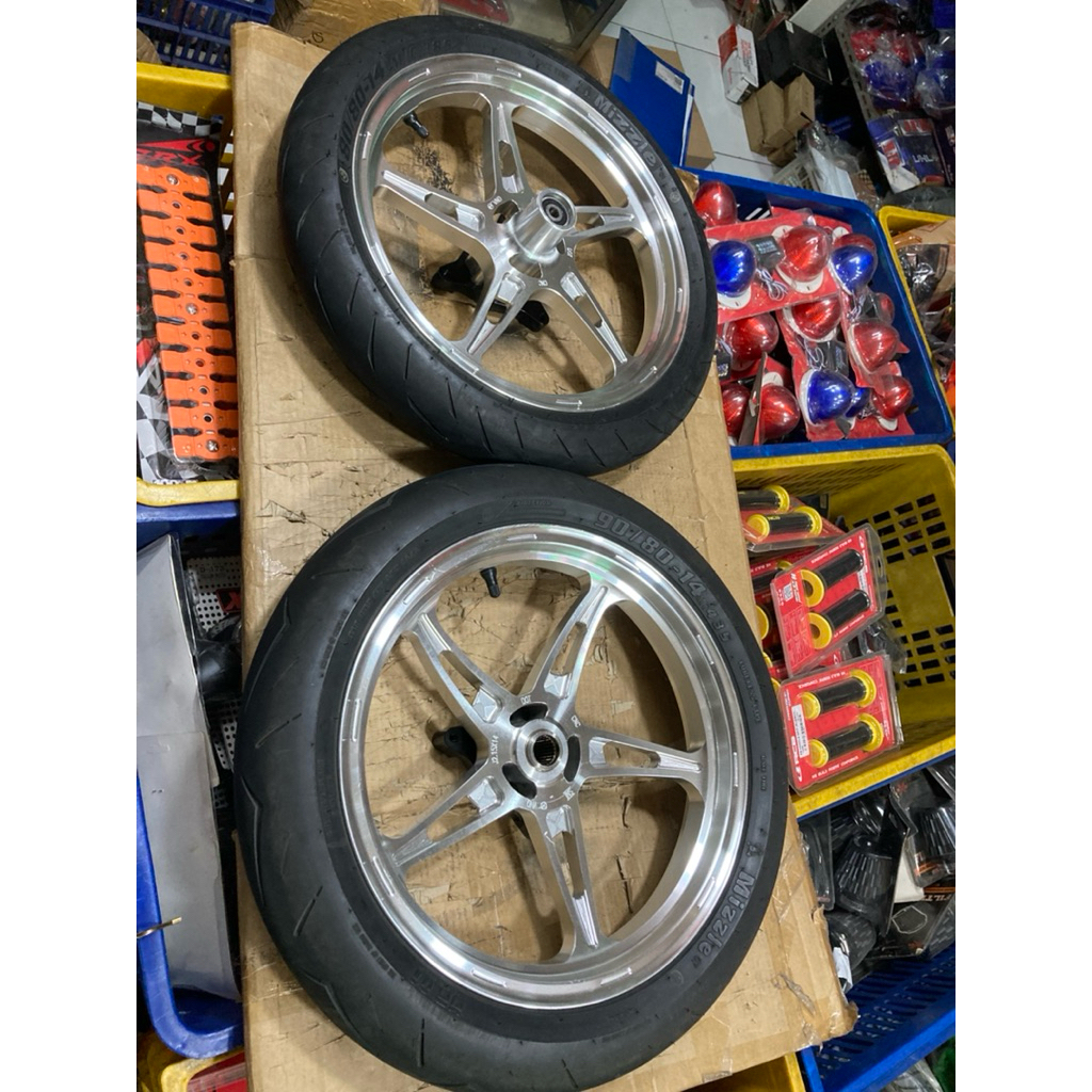 full set velg vnd new nmax neo nmax turbo velg set ban tubless bekas