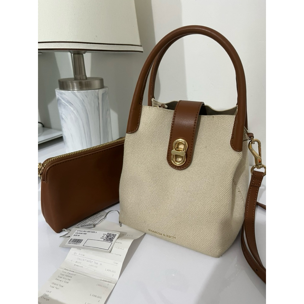 Preloved Charles & Keith Aubrielle Bucket Bag