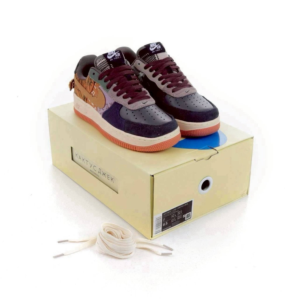 ( BDGSNKRS ) Sepatu Nike Air Force 1 Low Travis Scott Cactus Jack