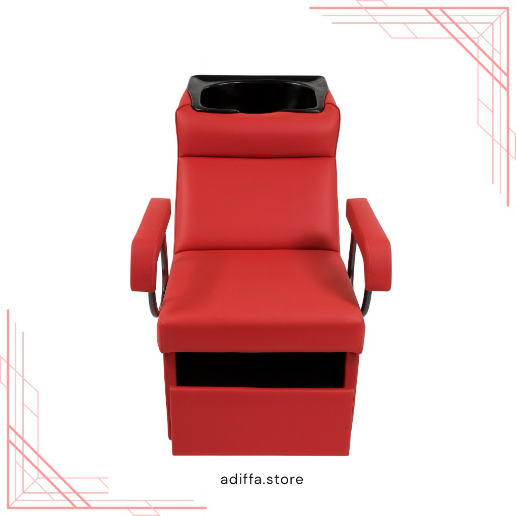 Kursi Keramas Washback Putusan Merah | Kursi Salon Cuci Rambut