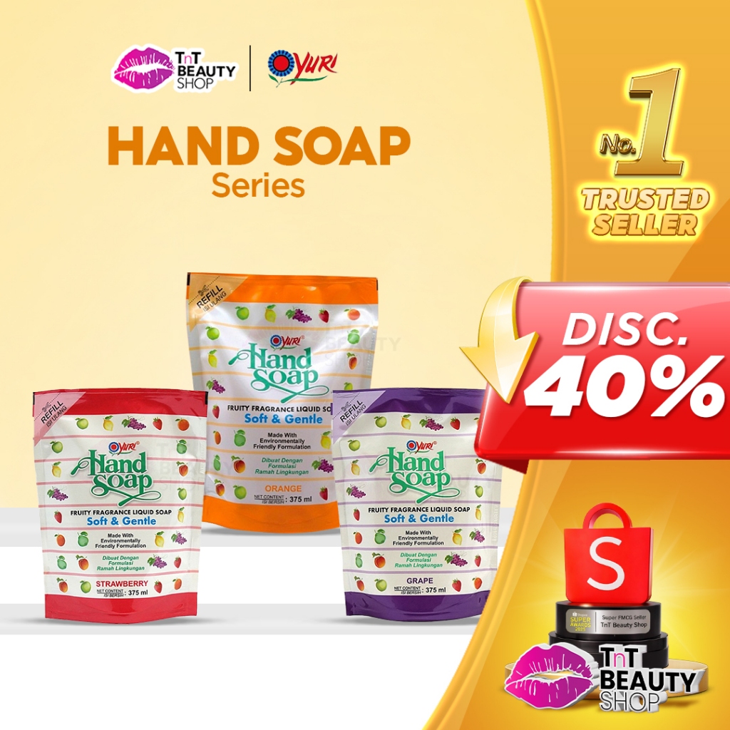 Yuri Hand Soap Sabun Cuci Tangan Refill 375 ml  | TnT Beauty Shop
