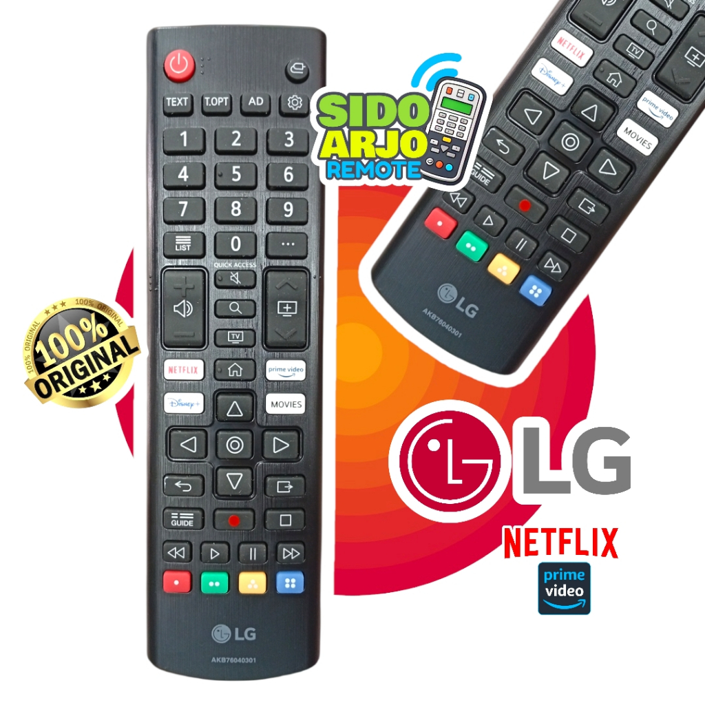 REMOTE/ REMOTE TV LG SMART NETFLIX-ORIGINAL ASLI