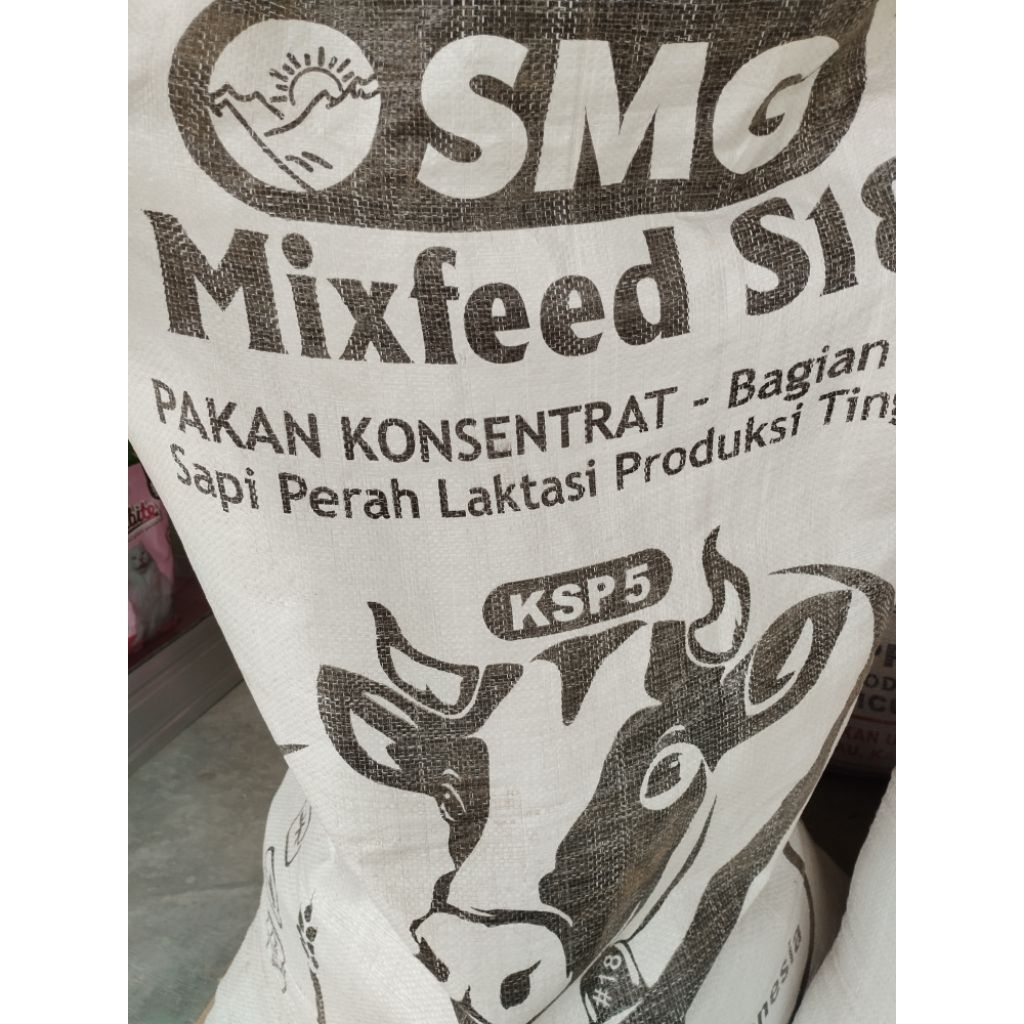 SMG Mixfeed S18 KSP5 Pakan Konsentrat Sapi Perah Laktasi Produksi Tinggi 50 Kg