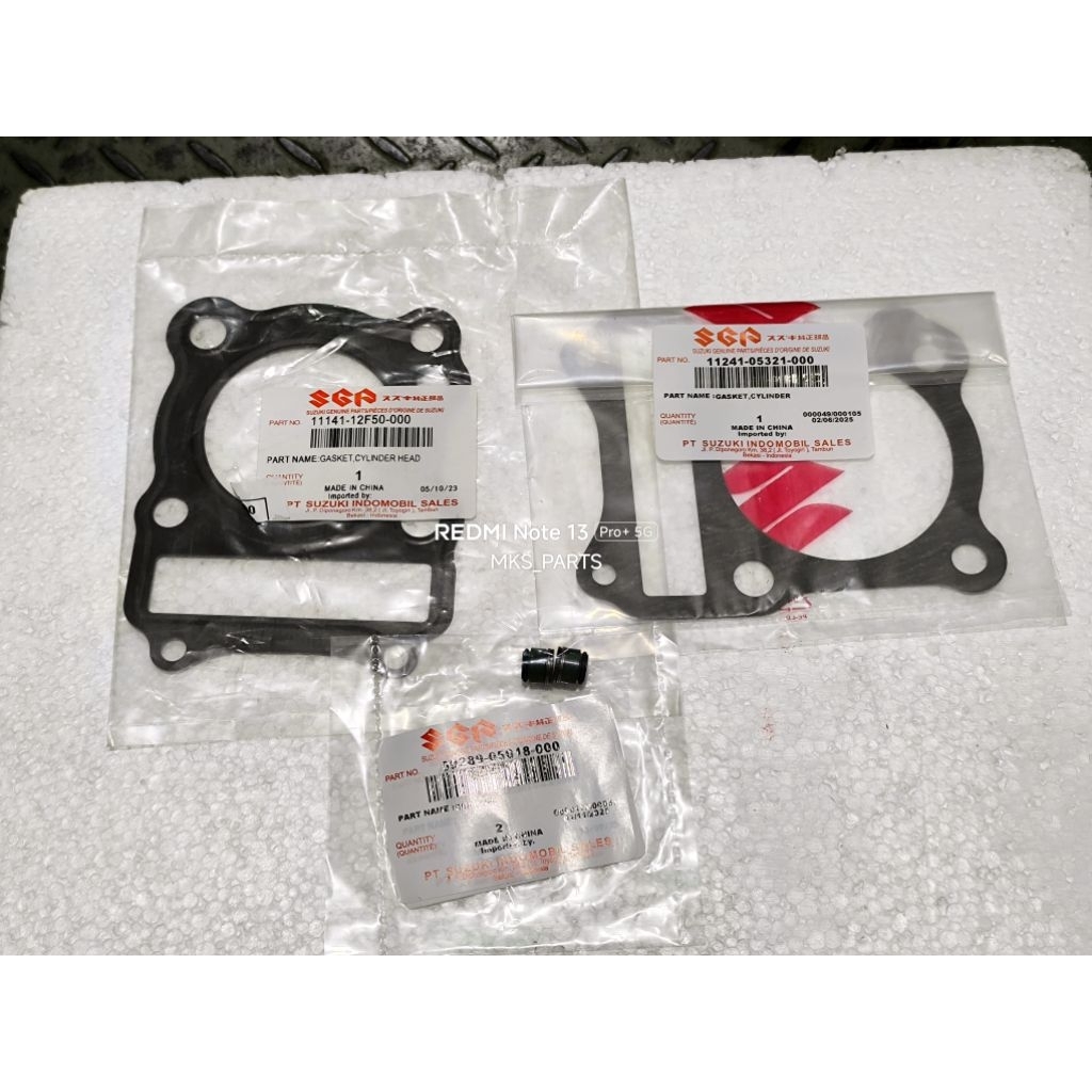 Gasket Kop Blok Seal Klep Suzuki Thunder 125 Original SGP