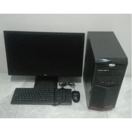 komputer full set core i5 Generasi 2 Ram 8 GB HDD 500 GB plus layar 19 Inch Wide HD sudah bisa wifi 