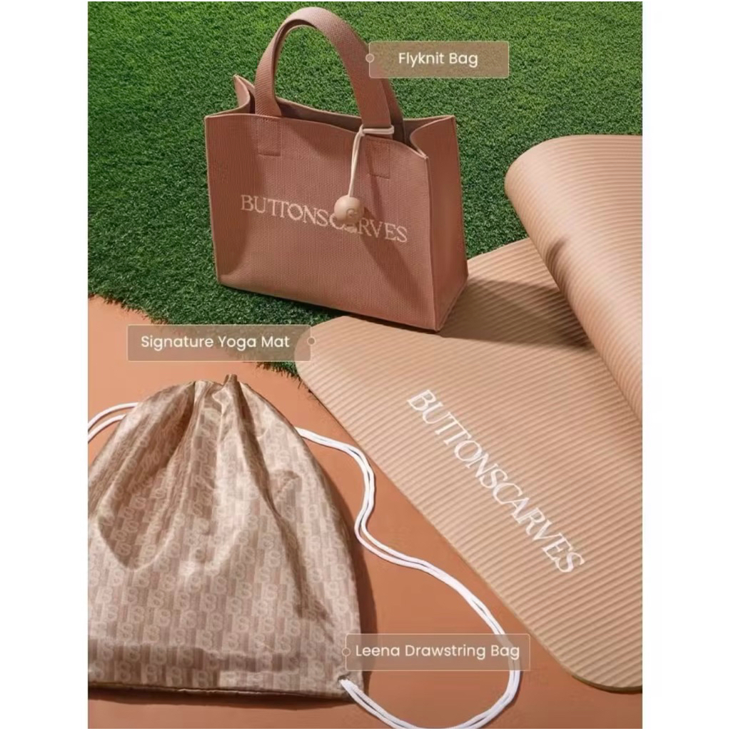 Leena drawstring bag buttonsraves
