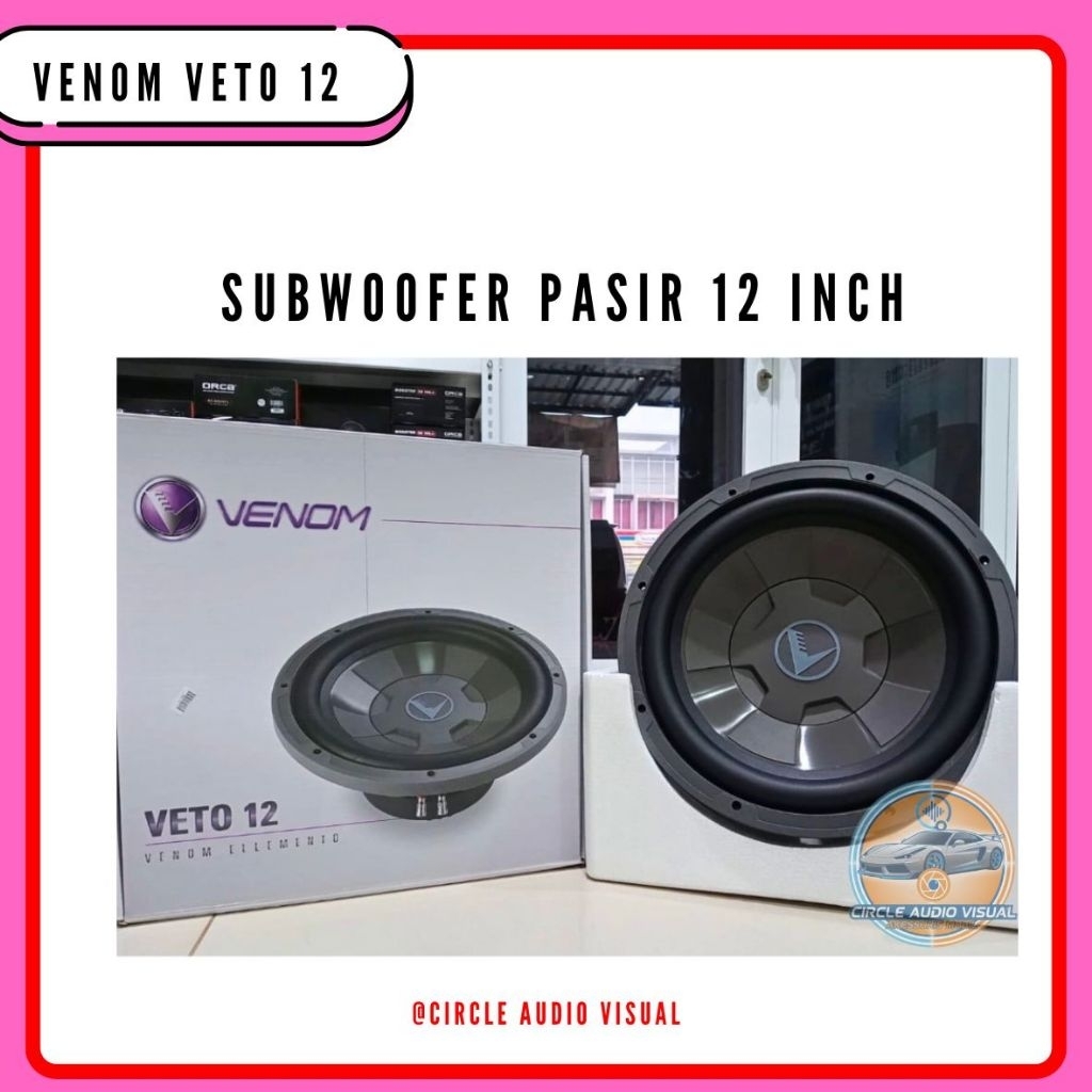 SUBWOOFER VENOM ELEMENTO VETO 12 INCH PASIF 12 INCH