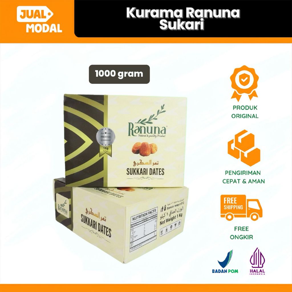 Ranuna - Kurma Sukari Premium / Kurma Sukkari Ranuna / Ranuna Premium Dates