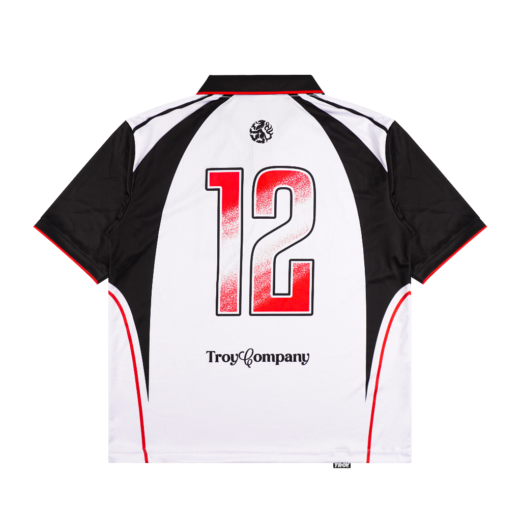 Troy Company Jersey Putih Aksen Hitam Merah - Amor Fati 12 Jersey White Accent Black Red JSM 3618