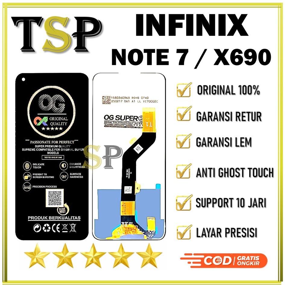 LCD TOUCHSCREEN INFINIX NOTE 7 / X690 ORIGINAL