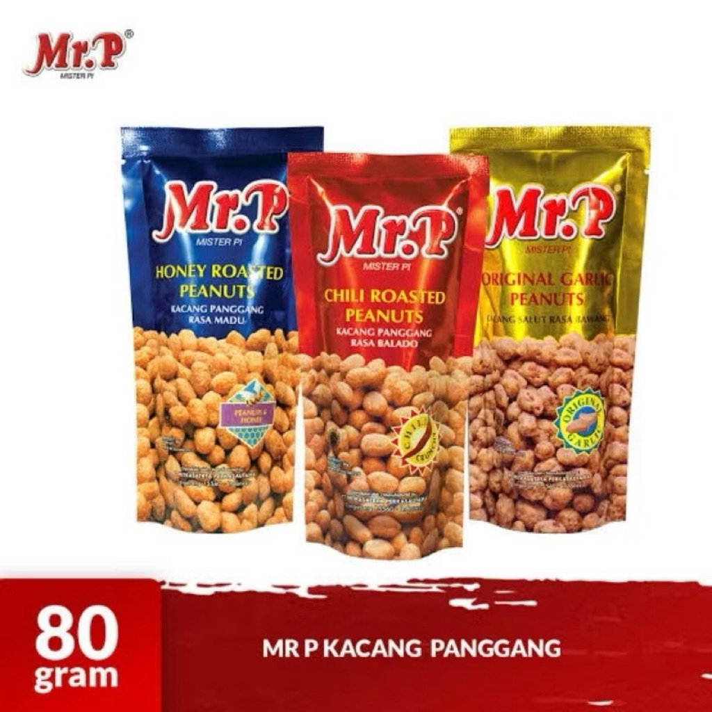 Mr p kacang pangga 80gr | mr.p kacang panggang all varian
