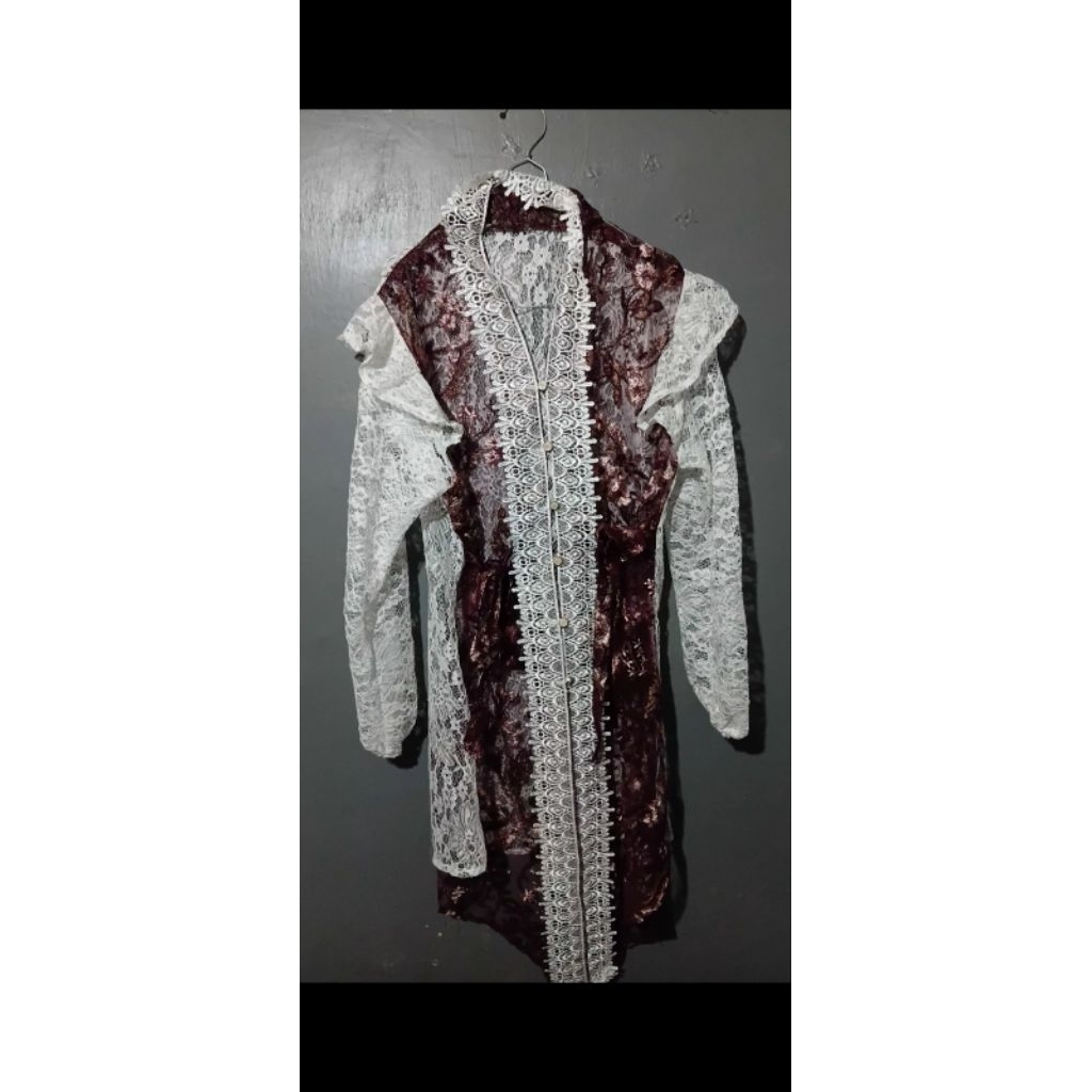 outer tile brokat wanita