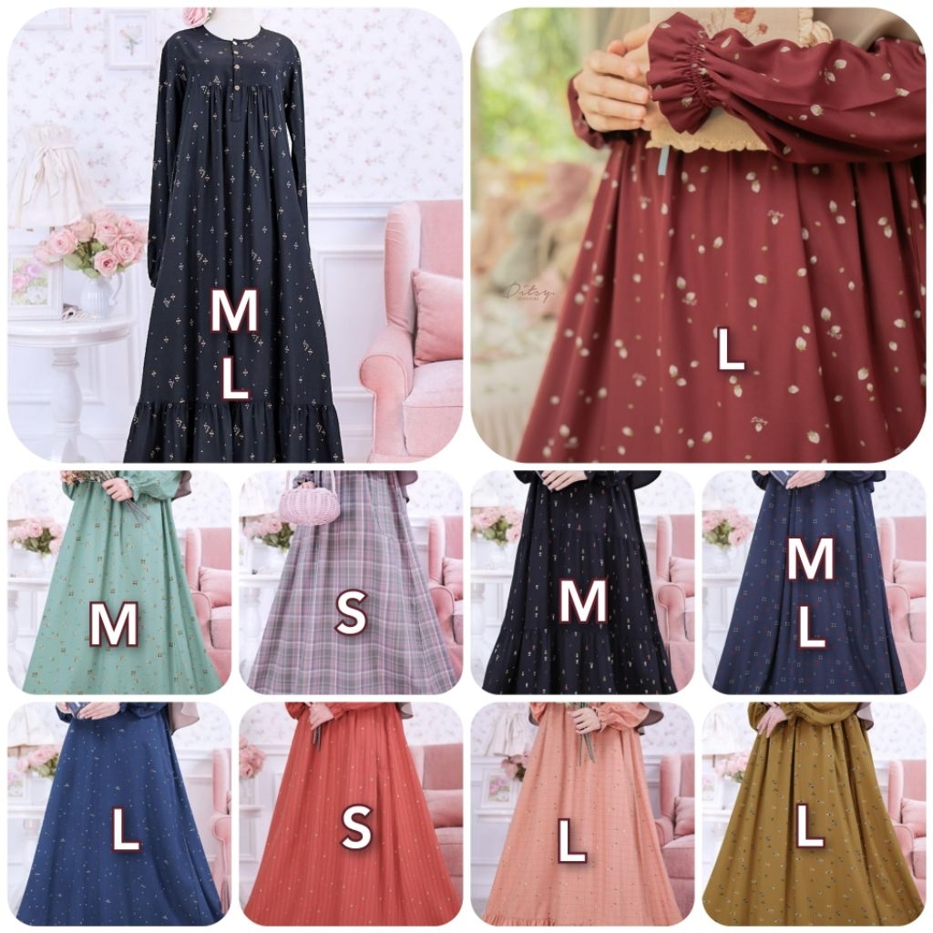 SIAP KIRIM DITSY NIGHTGOWN S/M/L BUSUI FRIENDLY ROYAL VISCOSE/VISCOSE PREMIUM/BASE VISCOSE